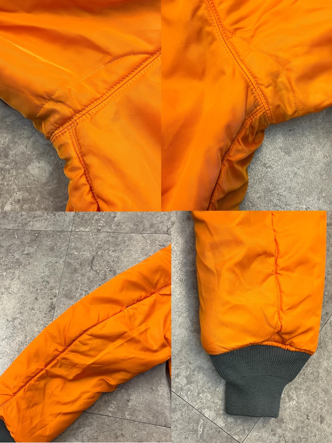 알파인더스트리 ma1 리버시블 항공점퍼 카키 XL #csz1993 상품이미지10