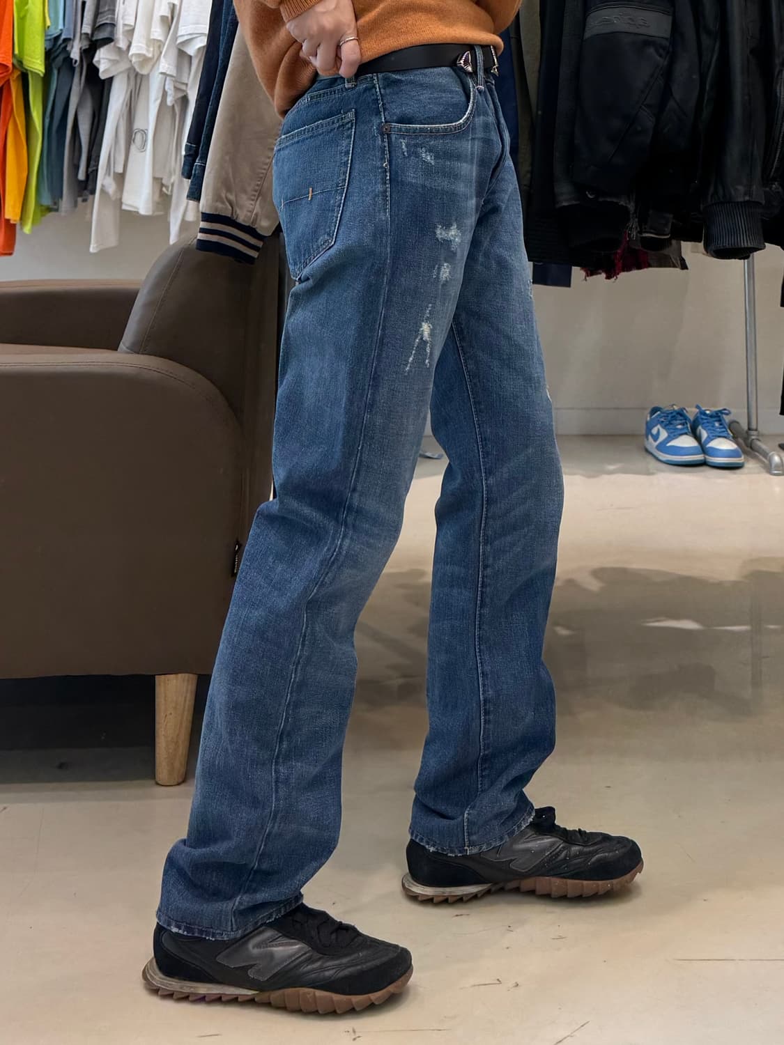 폴로 랄프로렌 오리지널 덩가리 데미지 데님팬츠 상품이미지8