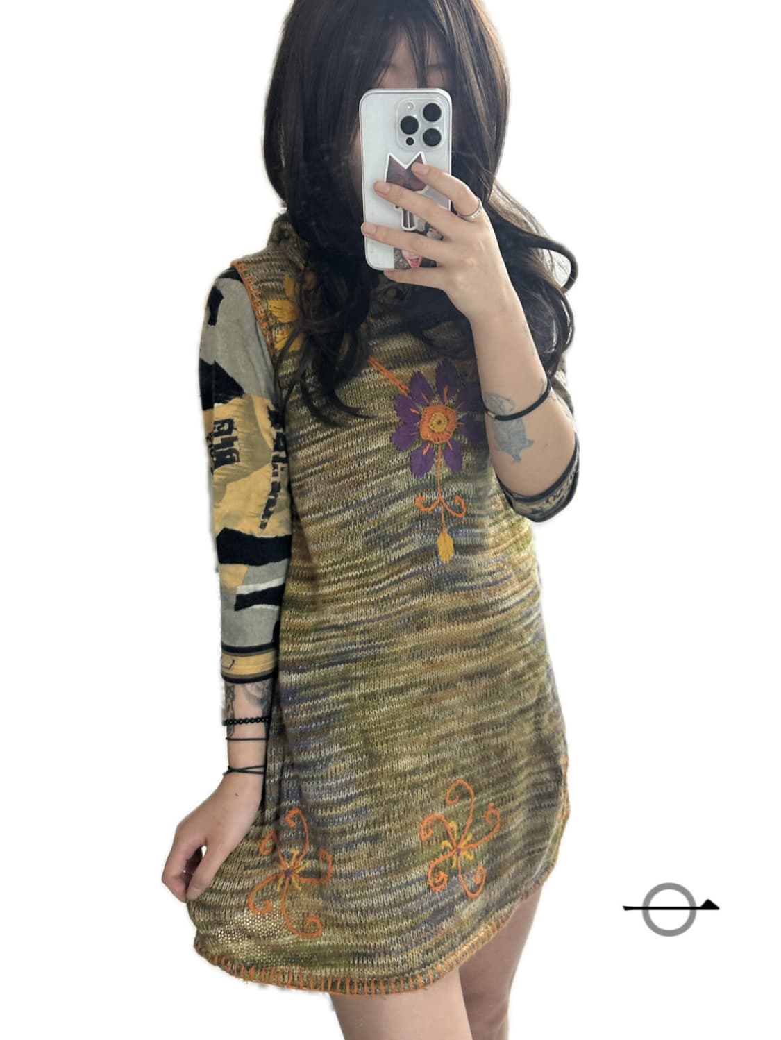 handmade knit hooded dress 상품이미지4