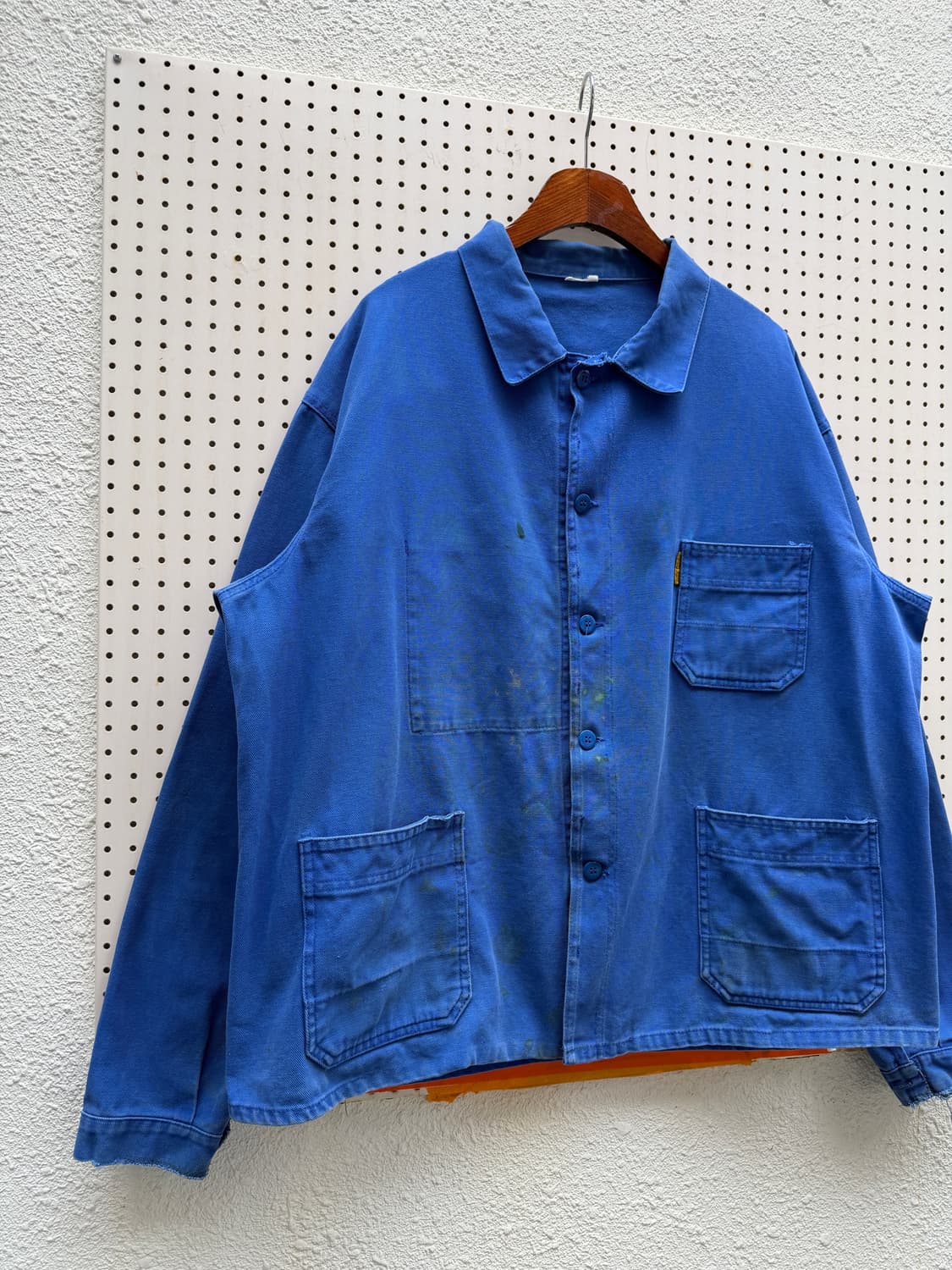 (BIG SIZE)WASHED BLUE OLD 빅사이즈 프렌치워크자켓 상품이미지3