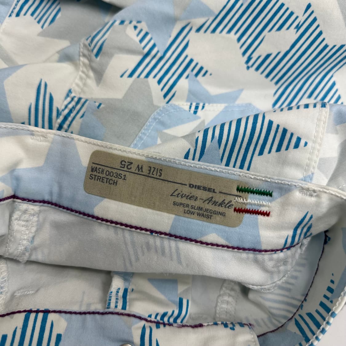 디젤 스타 패턴 디자인 팬츠 상품이미지9