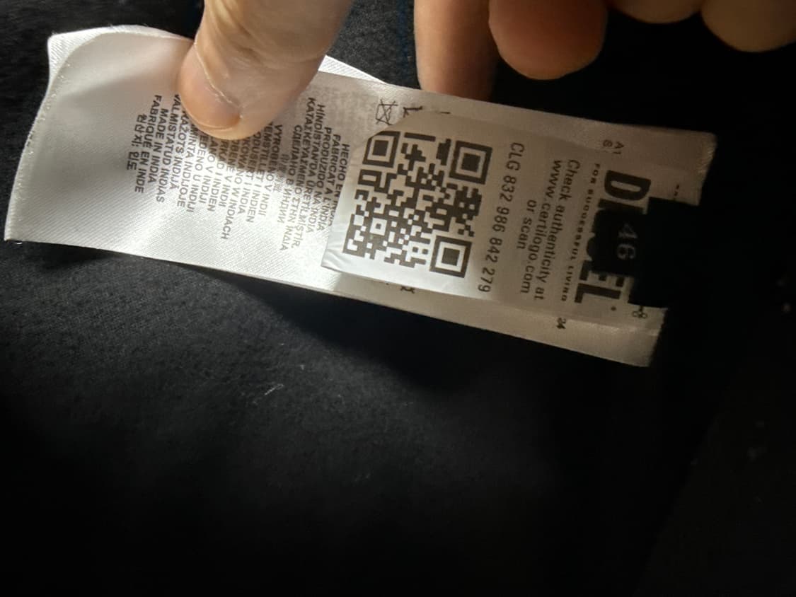 디젤 양가죽 데님 코트 상품이미지5