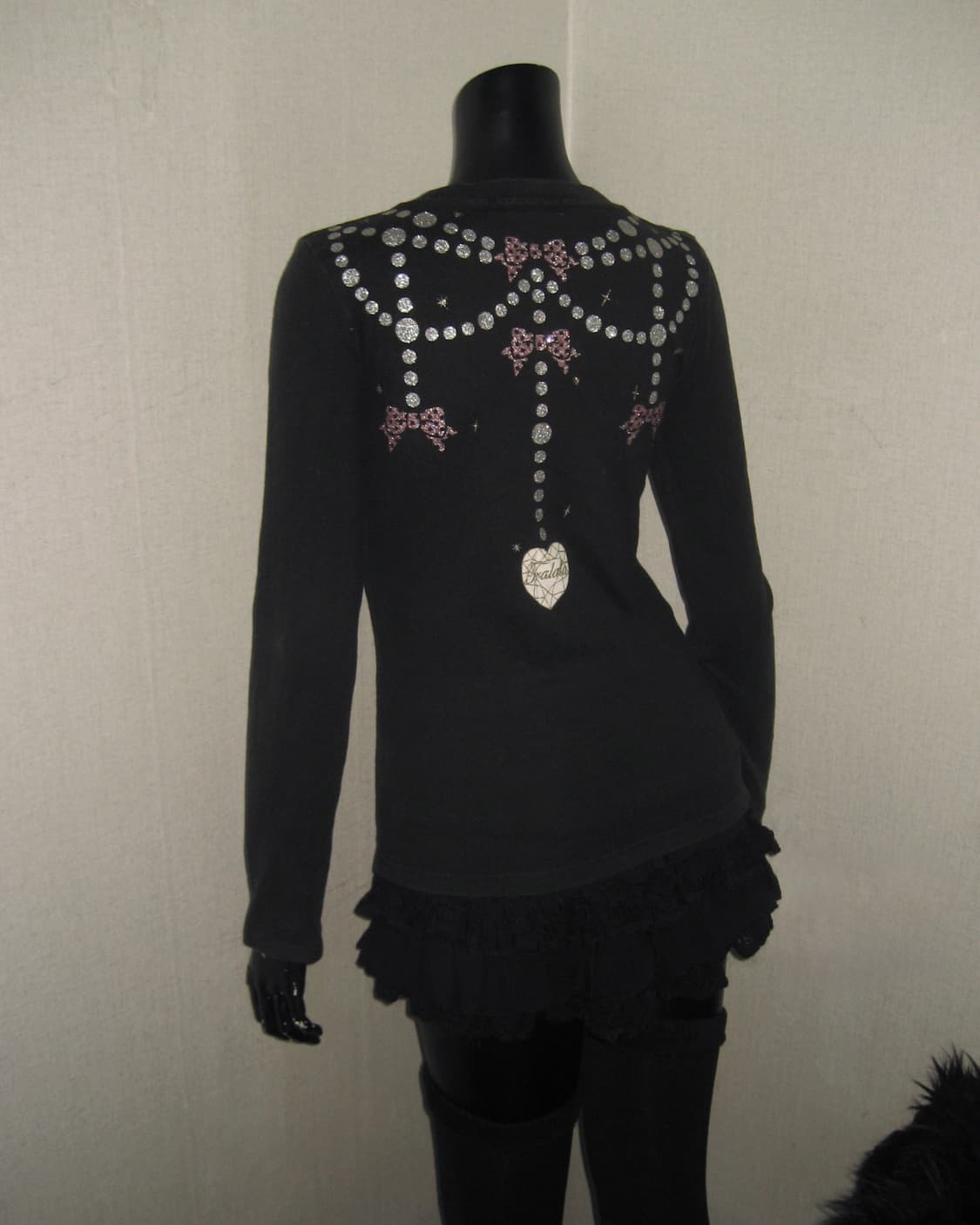 트랄라라 TRALALA 글리터 프린팅 롱슬리브 탑 히메갸루 상품이미지9