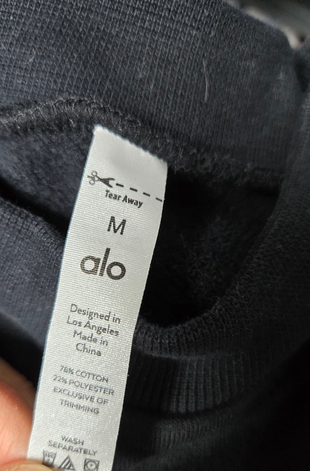 새상품)alo 크롭드 커버업 맨투맨 상품이미지9