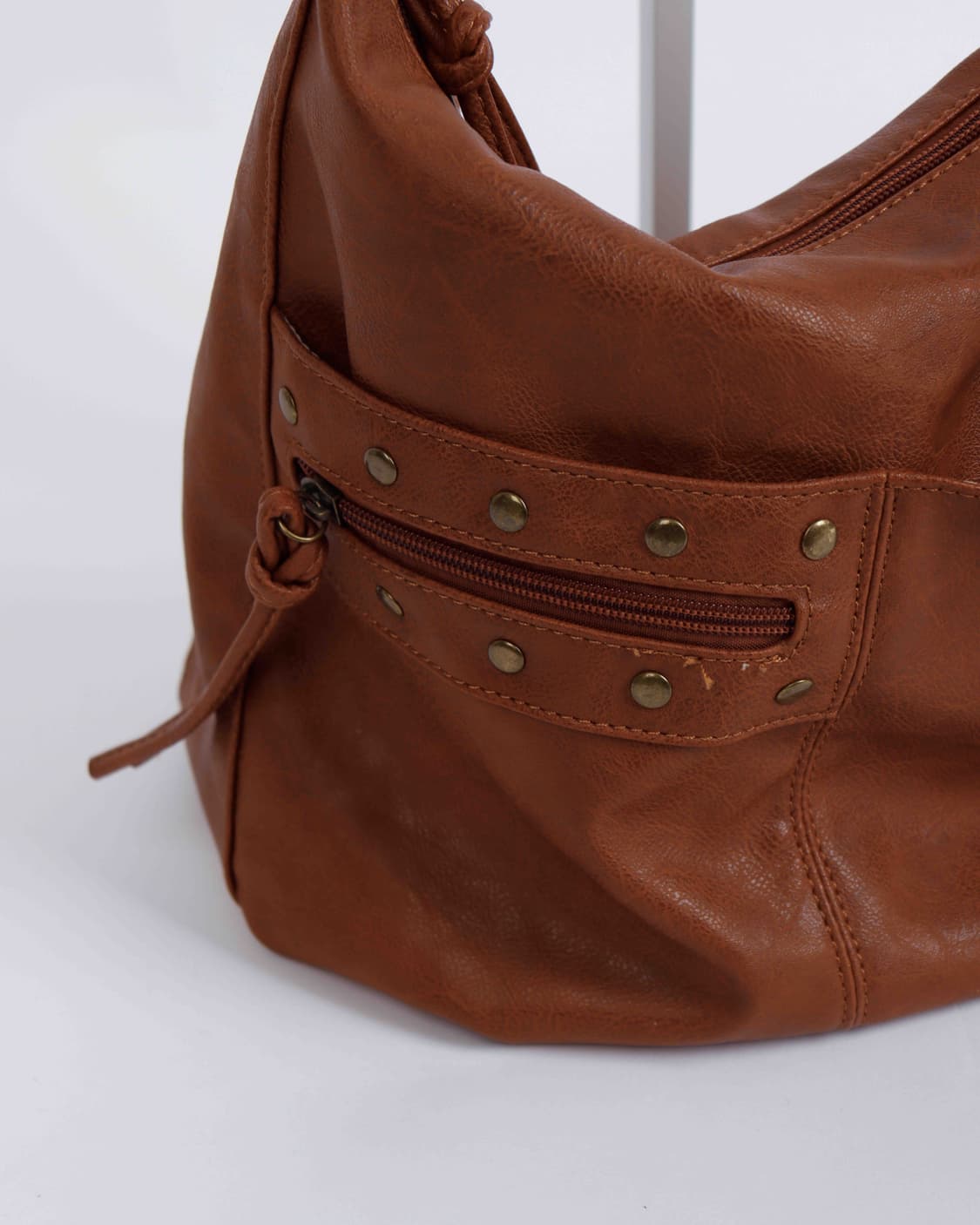 [JAPANESE VINTAGE] 빈티지 캐멀 레더 호보 숄더백 상품이미지10