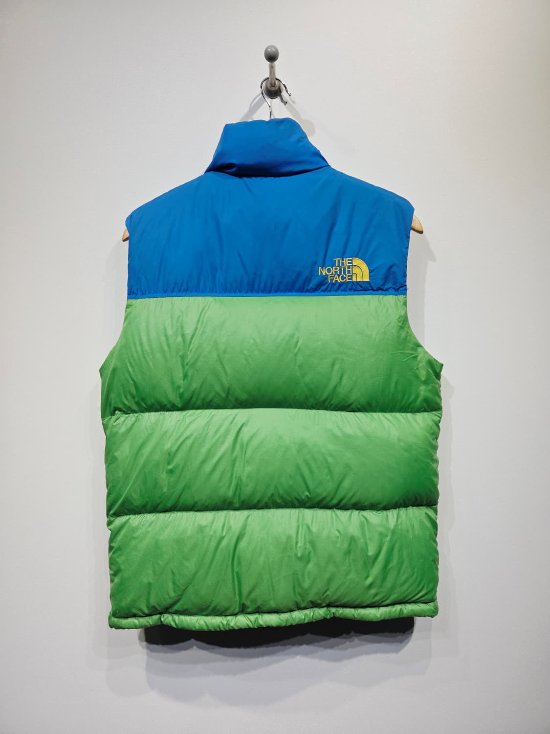노스페이스 레트로 700 눕시 패딩 베스트 블루/그린_S 상품이미지3