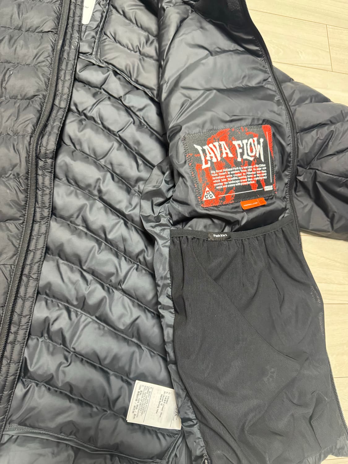 (M) 나이키 ACG 라바 플로우 써마핏 자켓 블랙 서밋 화이트 상품이미지5