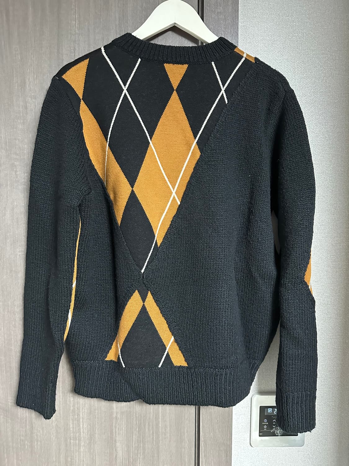 3.1 필립림 아가일 패턴 니트 L 상품이미지2