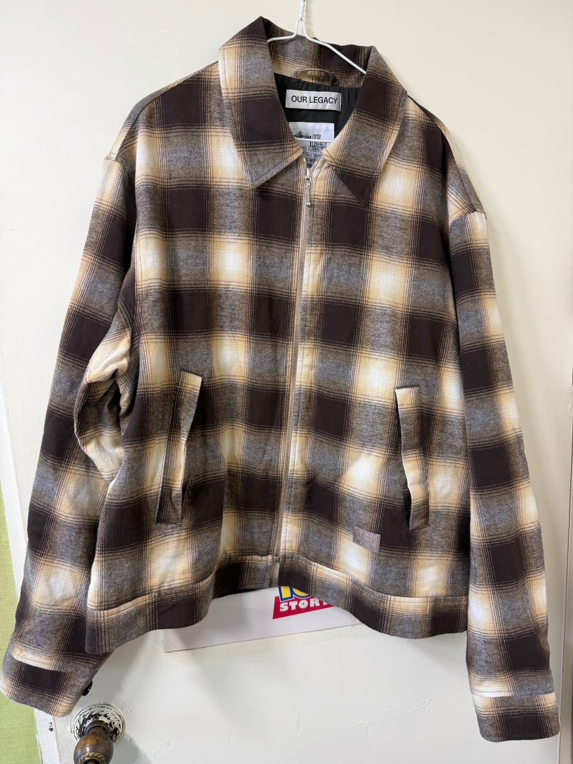 스투시 아워레가시 워크샵 블루종 자켓 플란넬 네브래스카 플란넬 플레이 상품이미지4