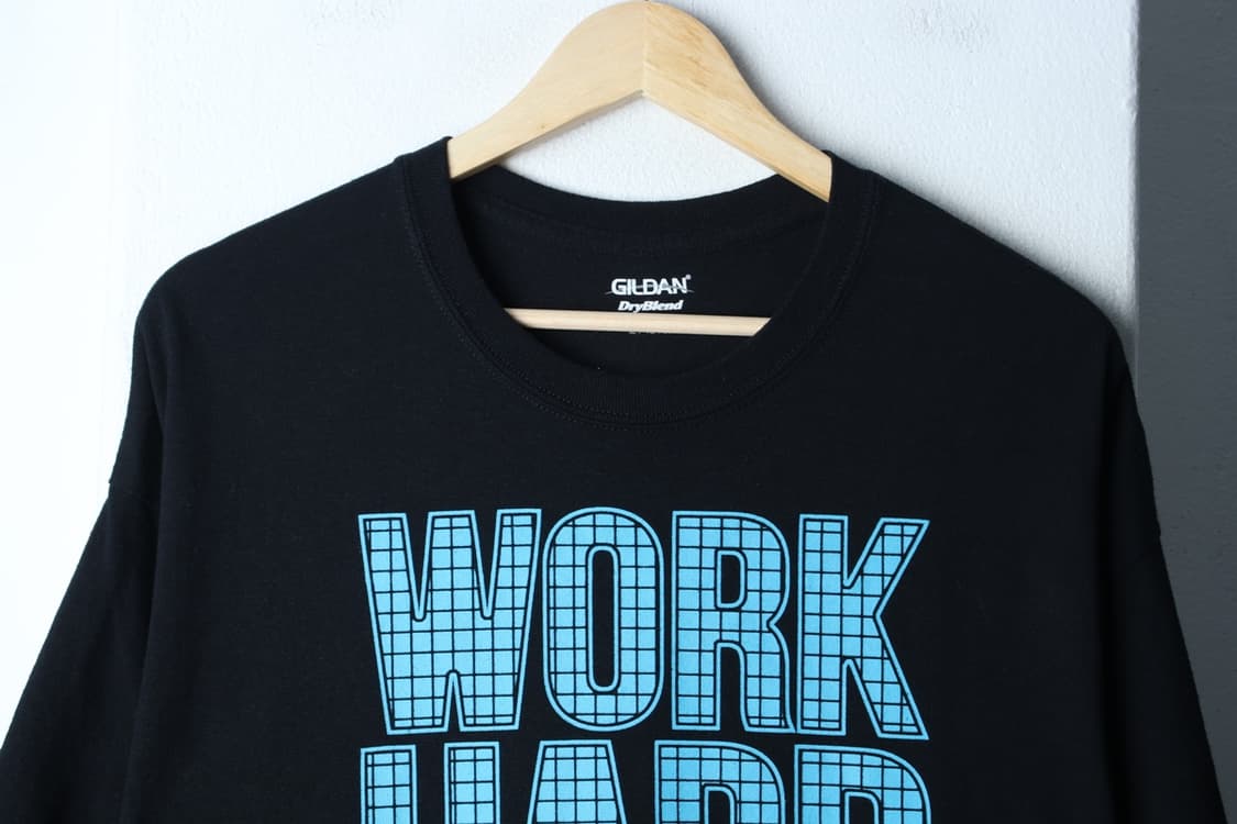 (XL-3XL) 길단 반팔 티셔츠 USA 빅사이즈 블랙-H31235 상품이미지3