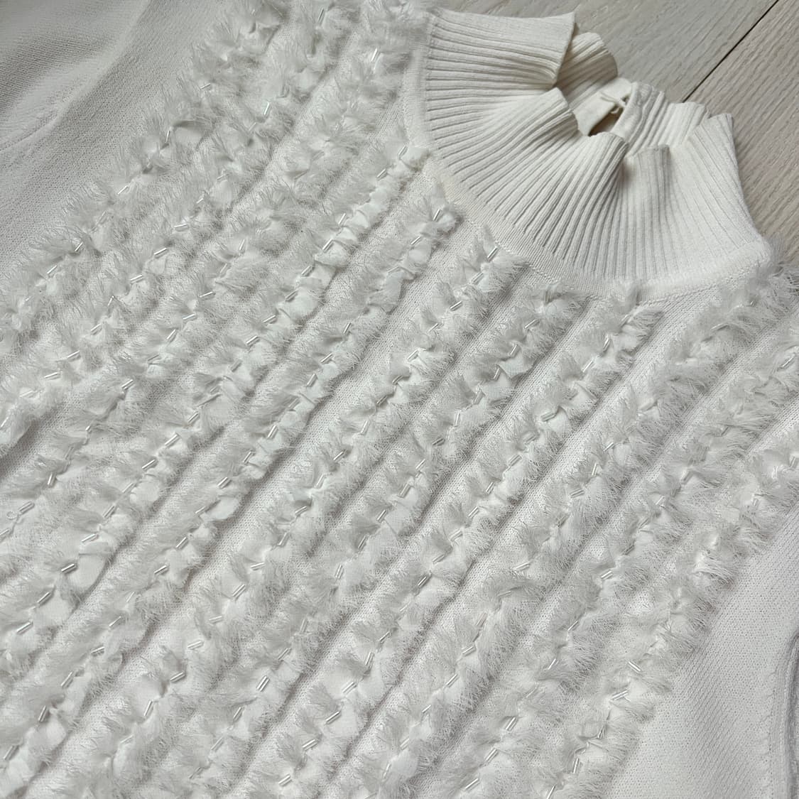 fur point half turtle neck knit 상품이미지6