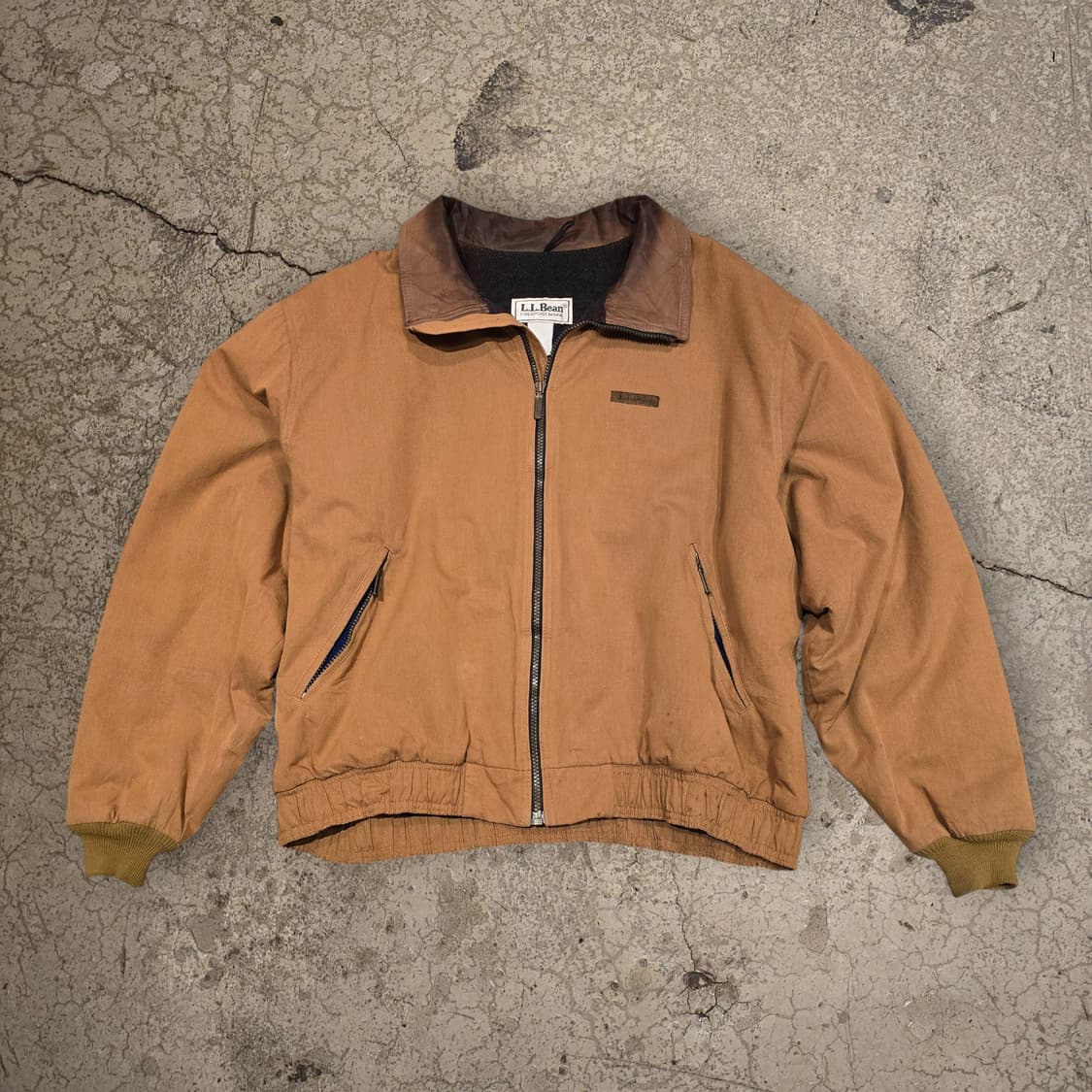 80s 엘엘빈 캔버스 코튼 울 블랭킷 웜업 워크자켓 MADE IN USA 상품이미지1