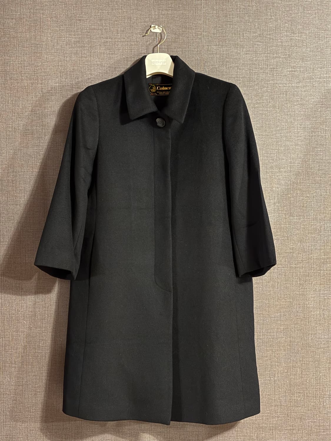 캐시미어 100% 블랙 코트 JAPAN 상품이미지1