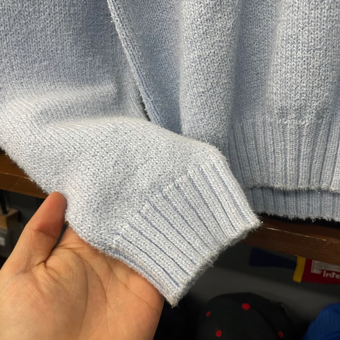 00s 폴로 랄프로렌 헤비 울 레트로 라운드 넥 니트 스웨터 N347 상품이미지6