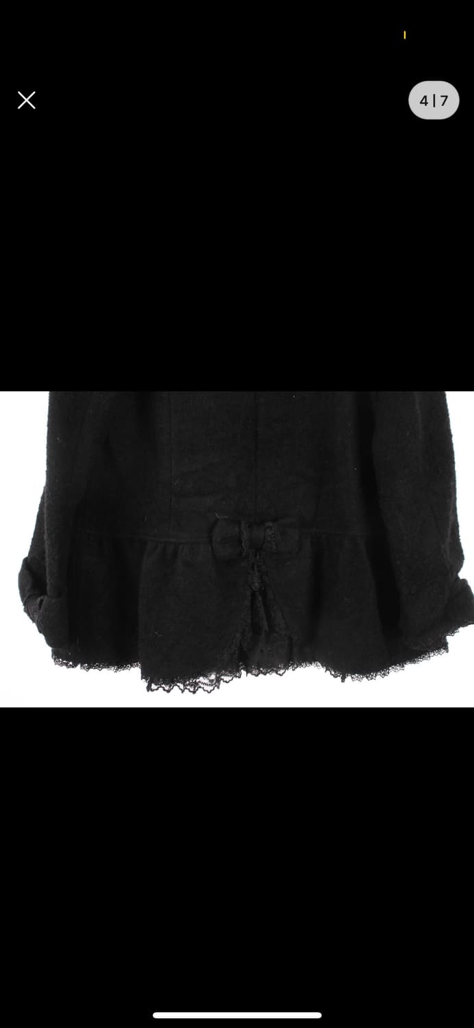 빈티지 모리 갸루 레이스 리본 코트 상품이미지4