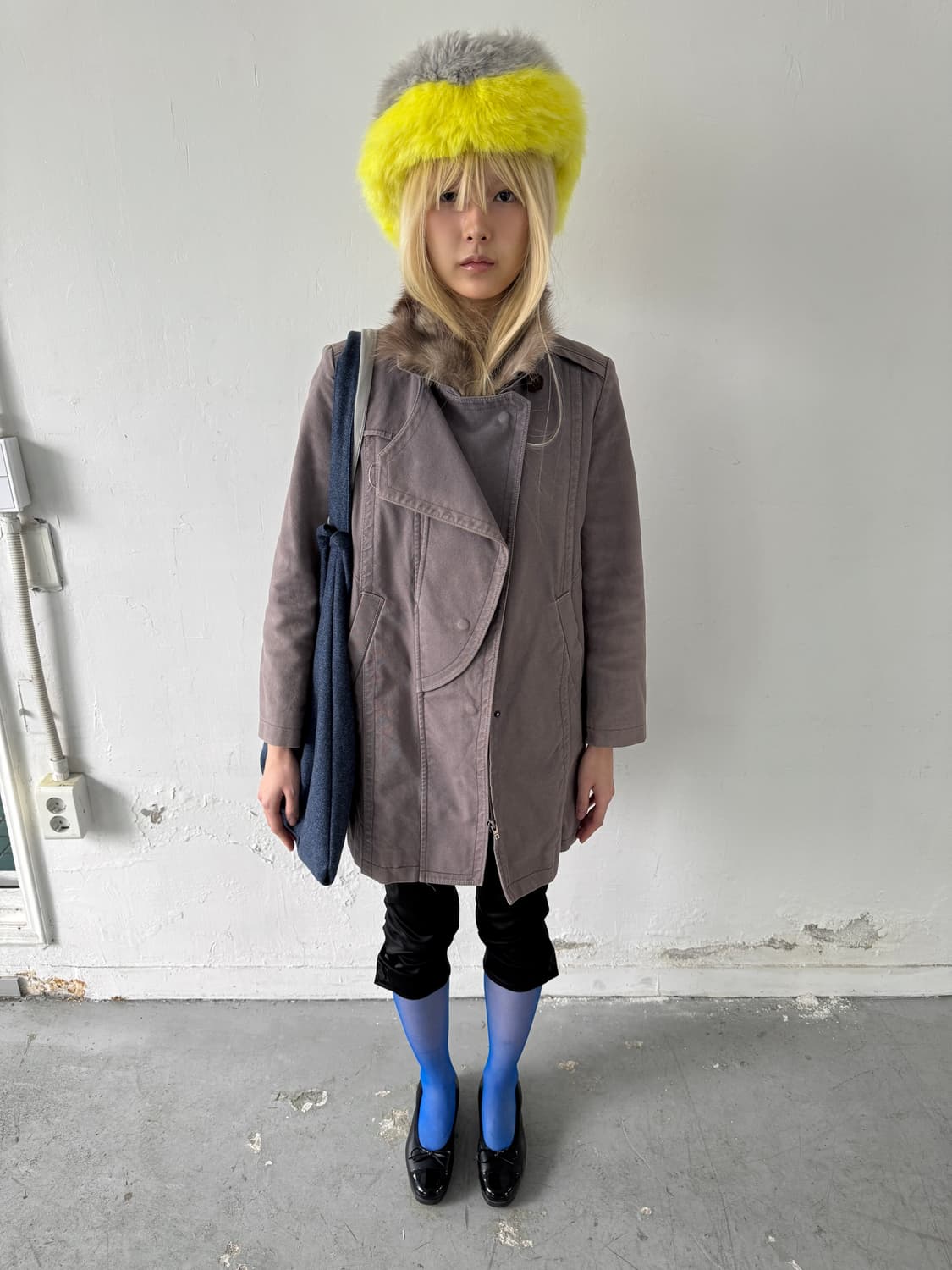 SYSTEM asymmetric washing denim jacket 상품이미지5