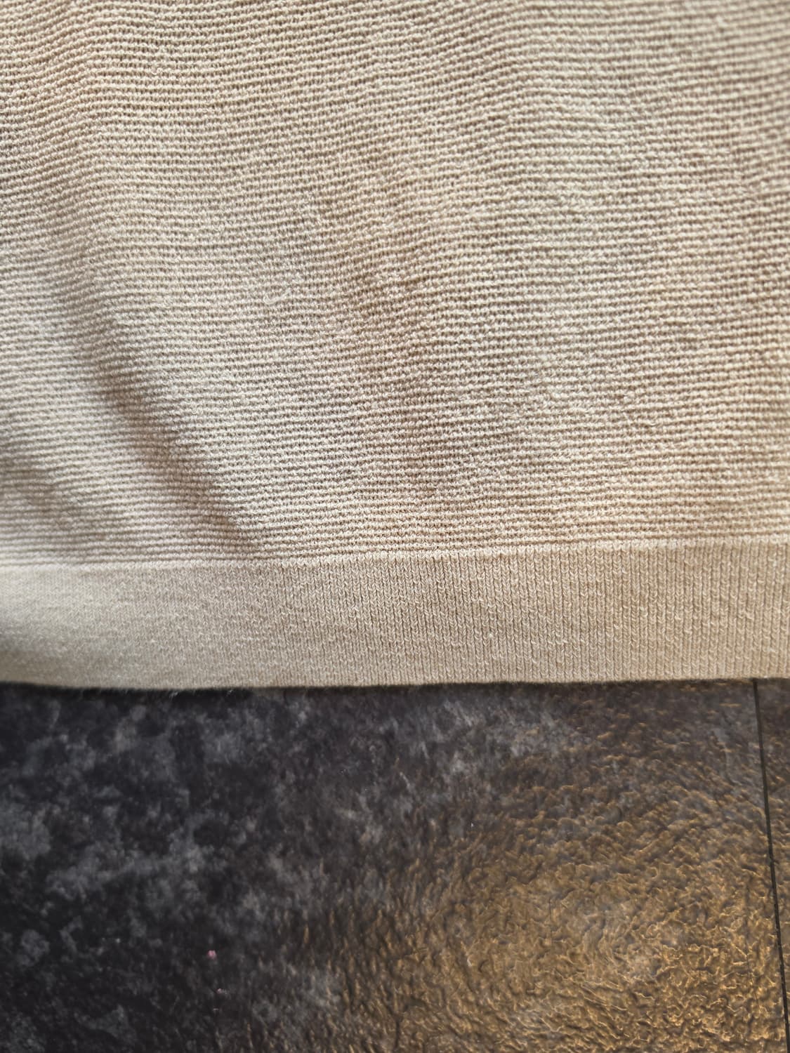 헤지스 반팔 카라 니트 베이지 -105  상품이미지6