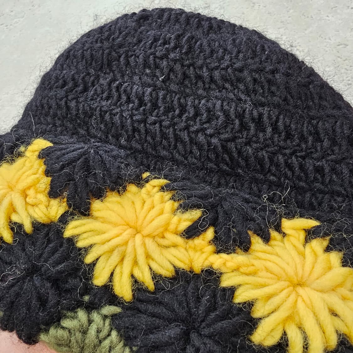 핸드메이드 꽃잎 니트 비니 상품이미지3