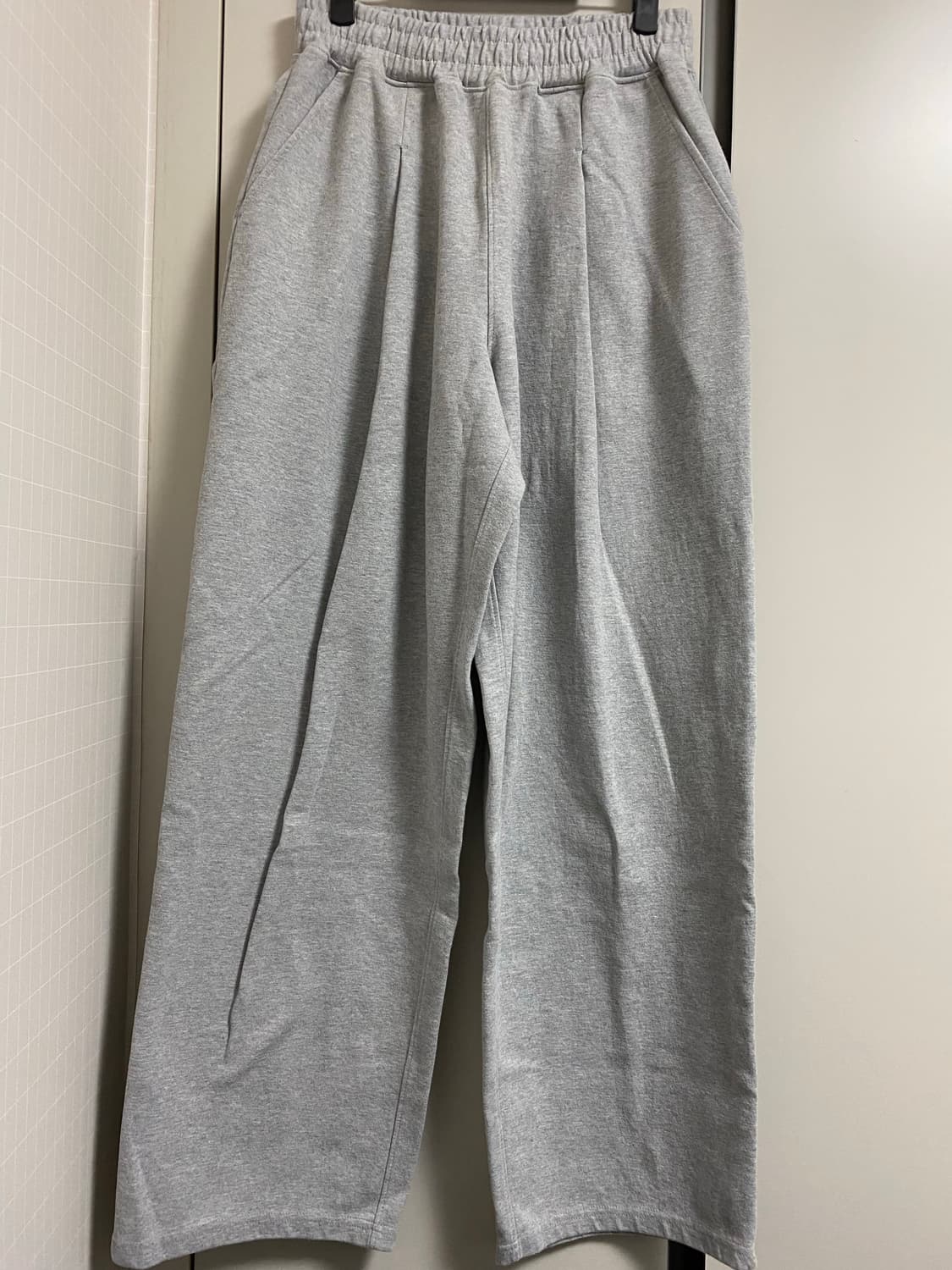 새상품)제로 딥 원턱 스웻 팬츠Free-그레이 상품이미지2