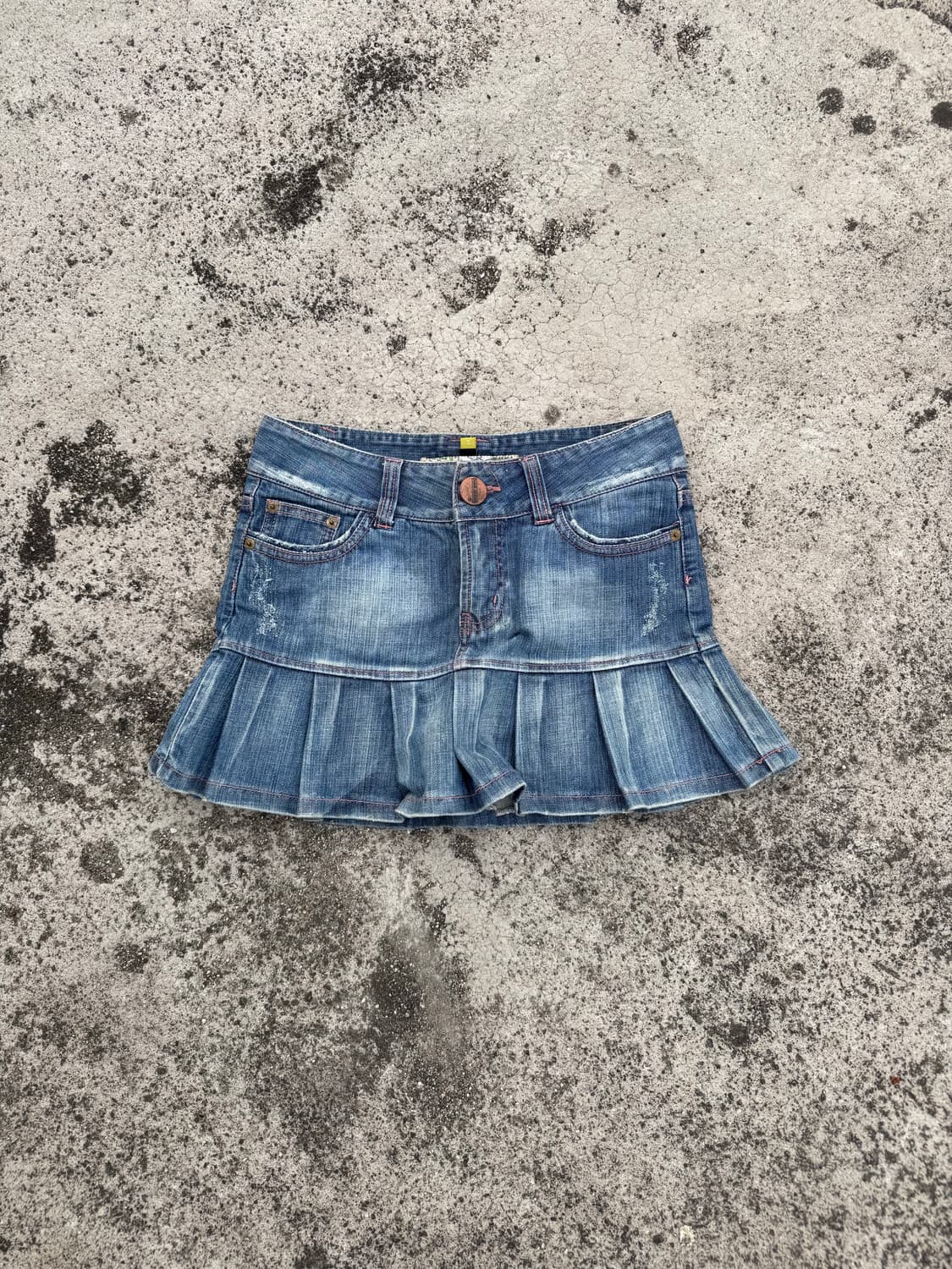 Denim pleats skirt 상품이미지3