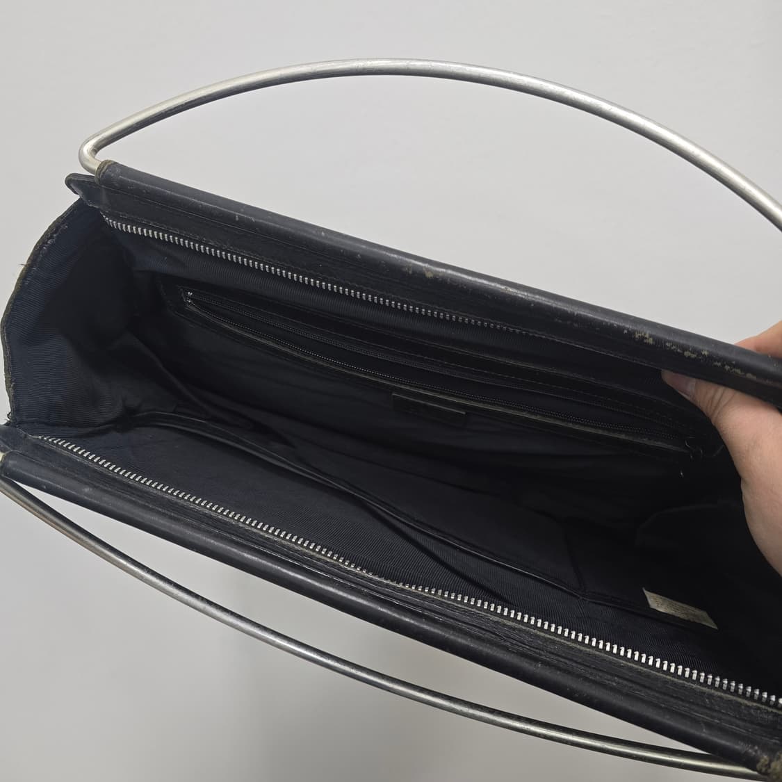 요지야마모토 ys acc 탑핸들 레더 크로스백 상품이미지5