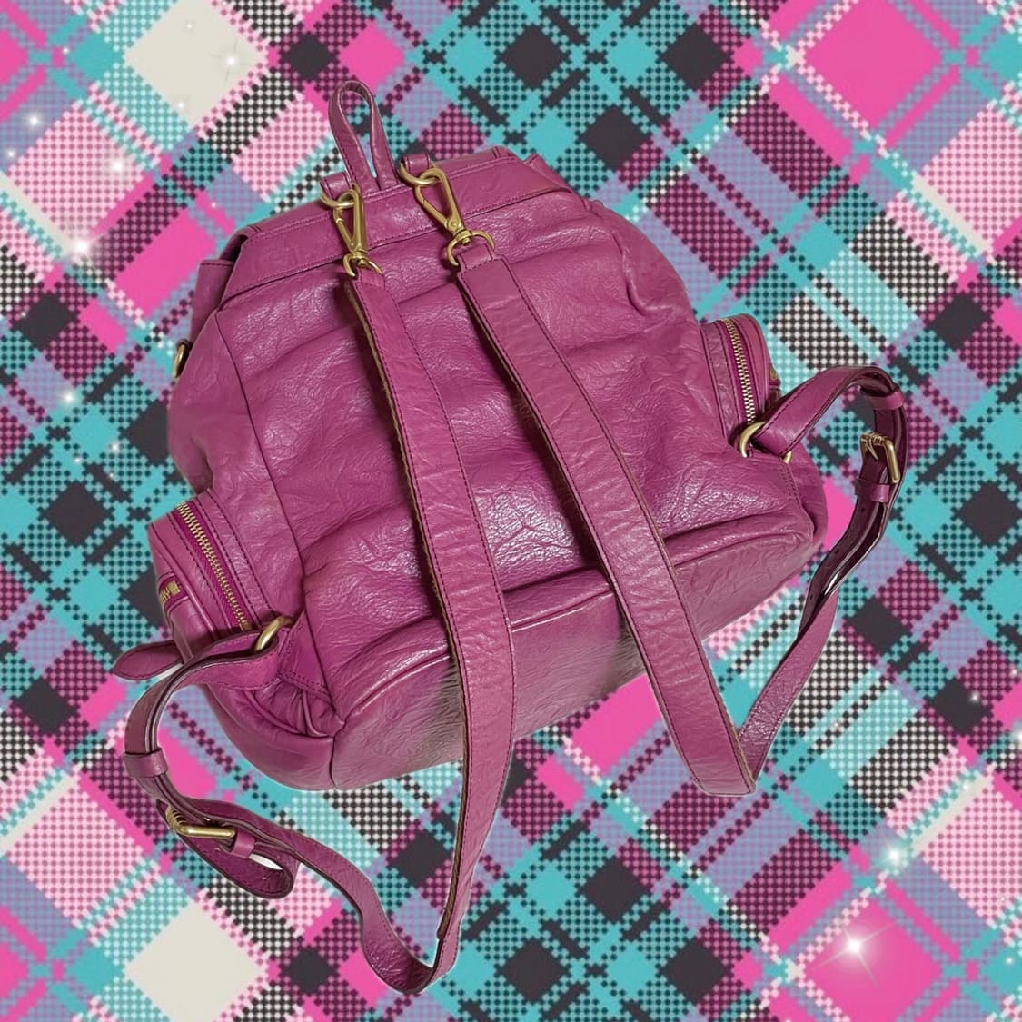 Daks 닥스 소가죽 백팩 갸루 y2k 가방 상품이미지3