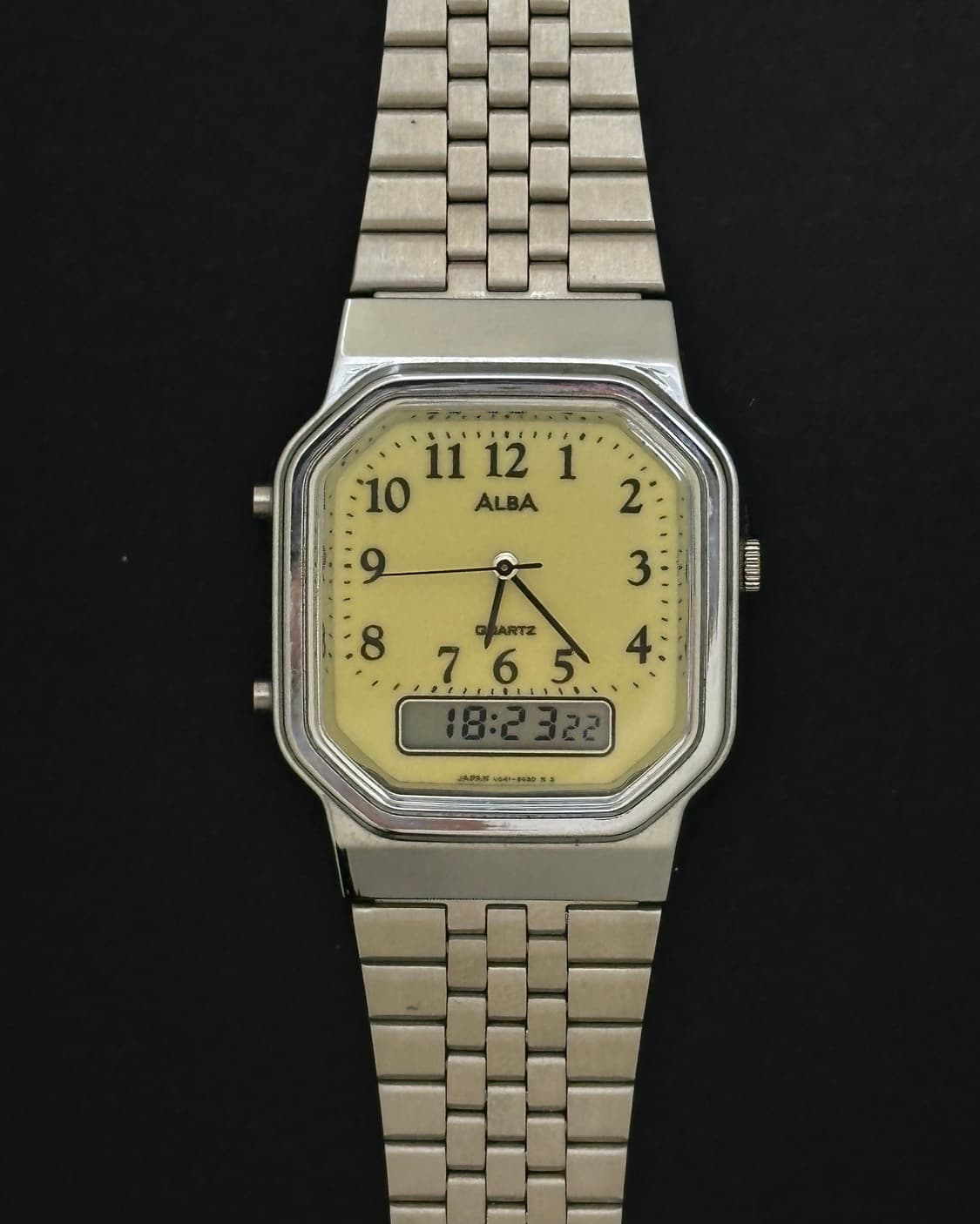 세이코 알바 옐로우 다이얼 아나디지 시계 상품이미지4