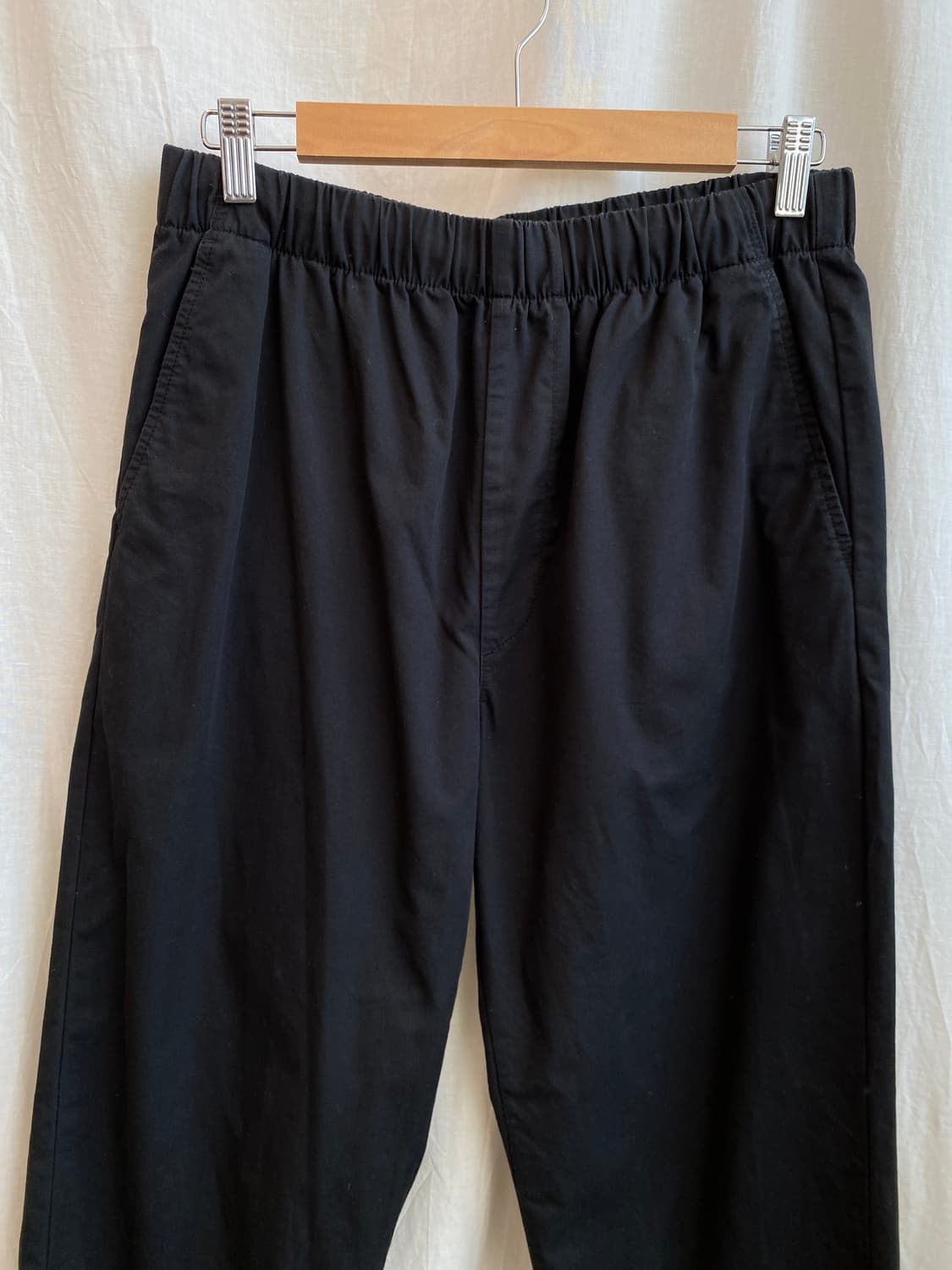 MUJI 블랙 밴딩팬츠(M-L) 상품이미지3