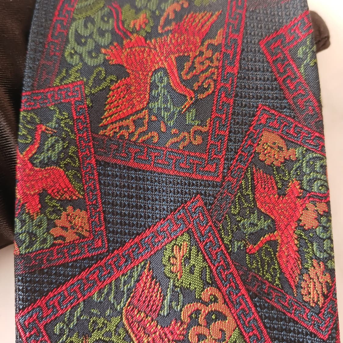 세루티 실크 봉황 자카드 아트 넥타이 9.4cm A+등급 A19142
 상품이미지6