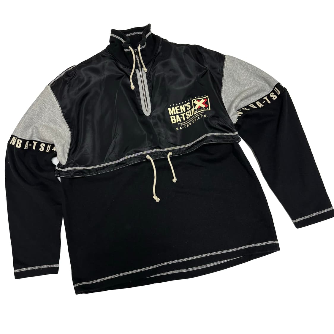 맨즈 바츠(MEN'S BA-TSU) 아카이브 하프 집업 풀오버 상품이미지3