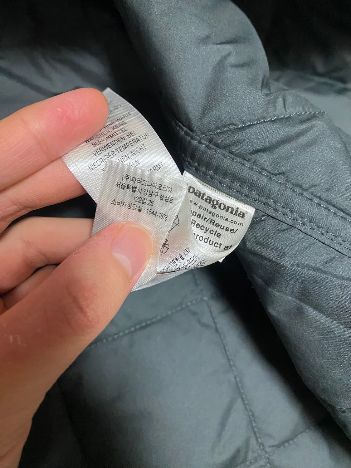 파타고니아 다이아몬드 퀼티드 봄버 후드 경량패딩 XL 상품이미지4