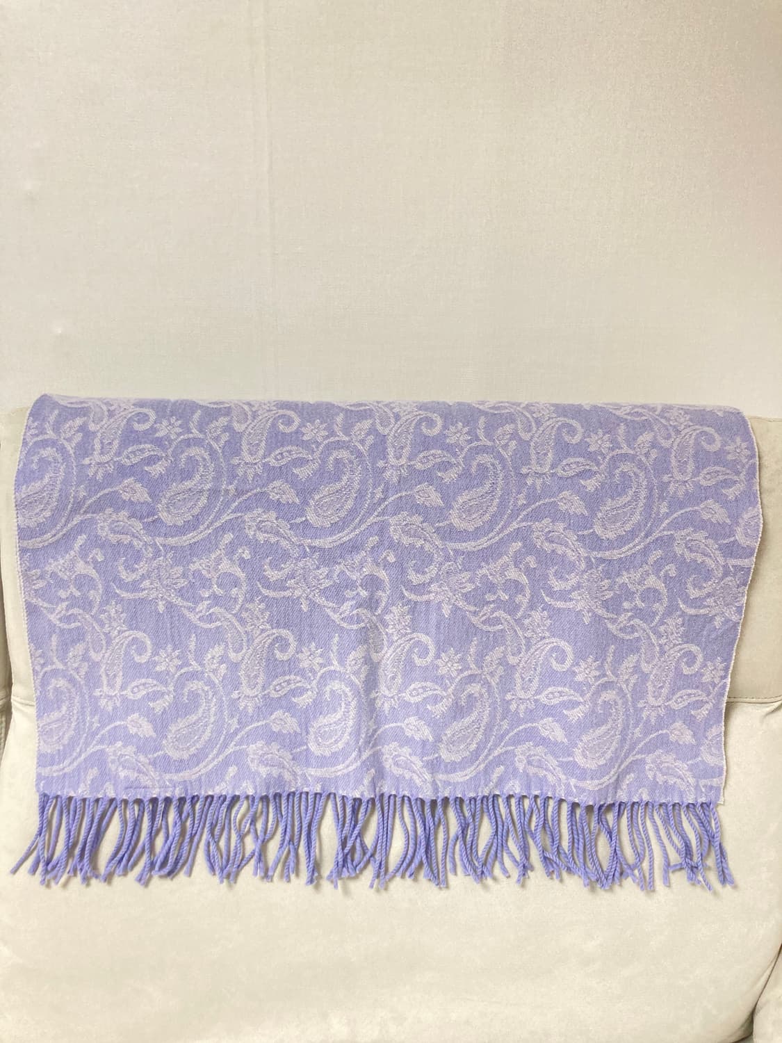 정품) 에트로 페이즐리 울100 무릎담요 겸 숄 라벤더 거의새거 상품이미지2