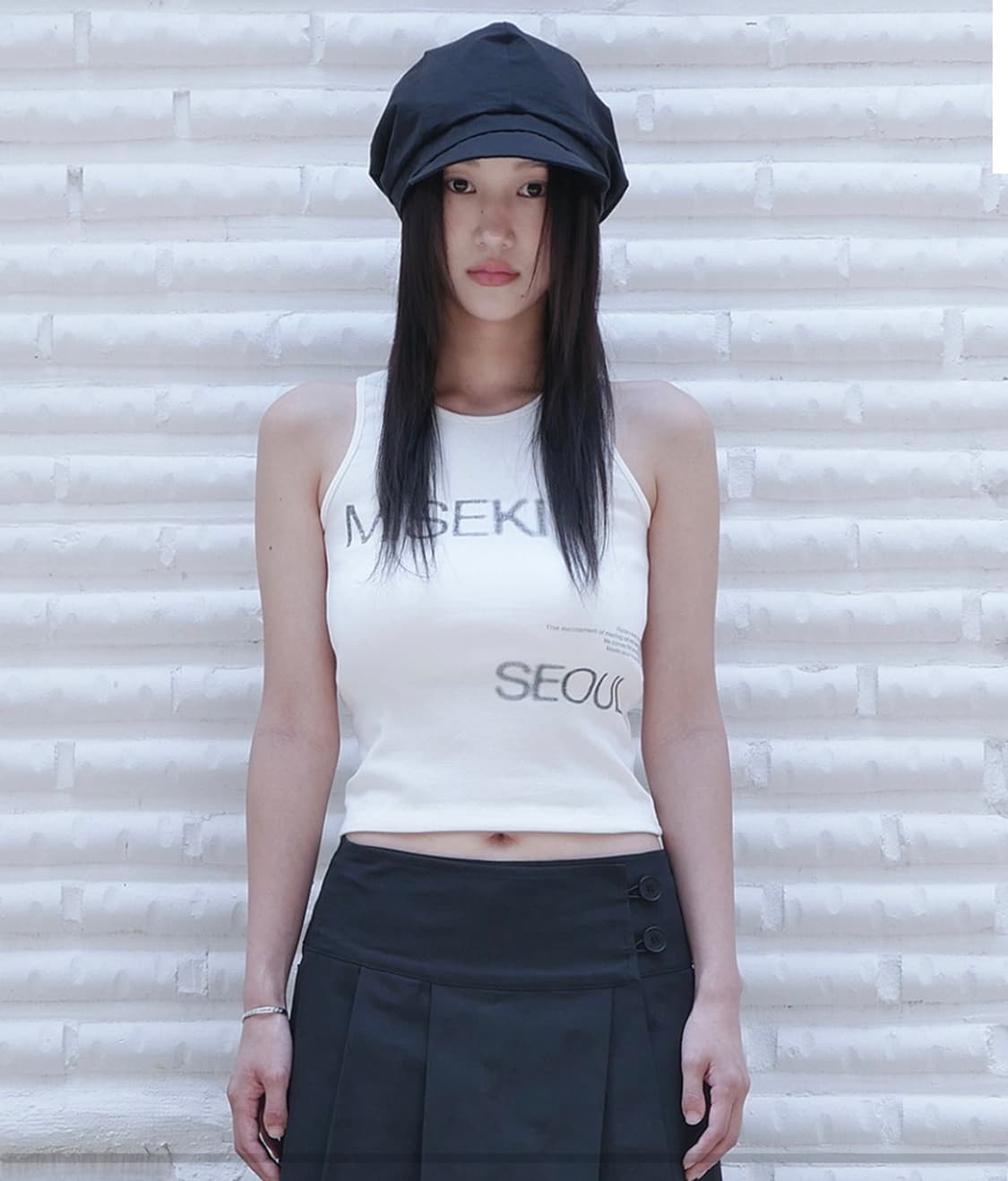Miseki seoul Logo crop sleeveless 상품이미지1