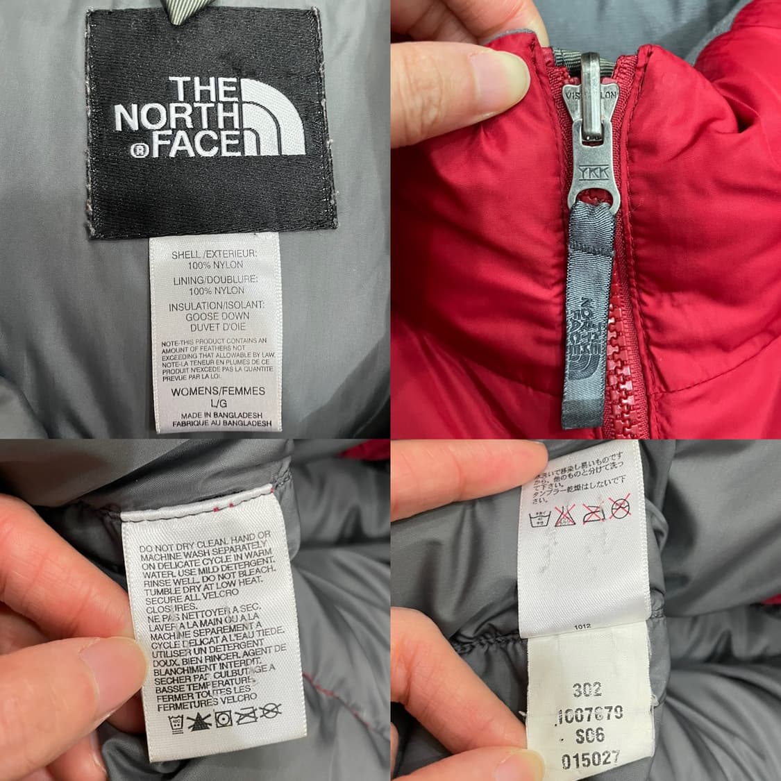 노스페이스 700 눕시 구스다운 푸퍼 패딩 레드 상품이미지8