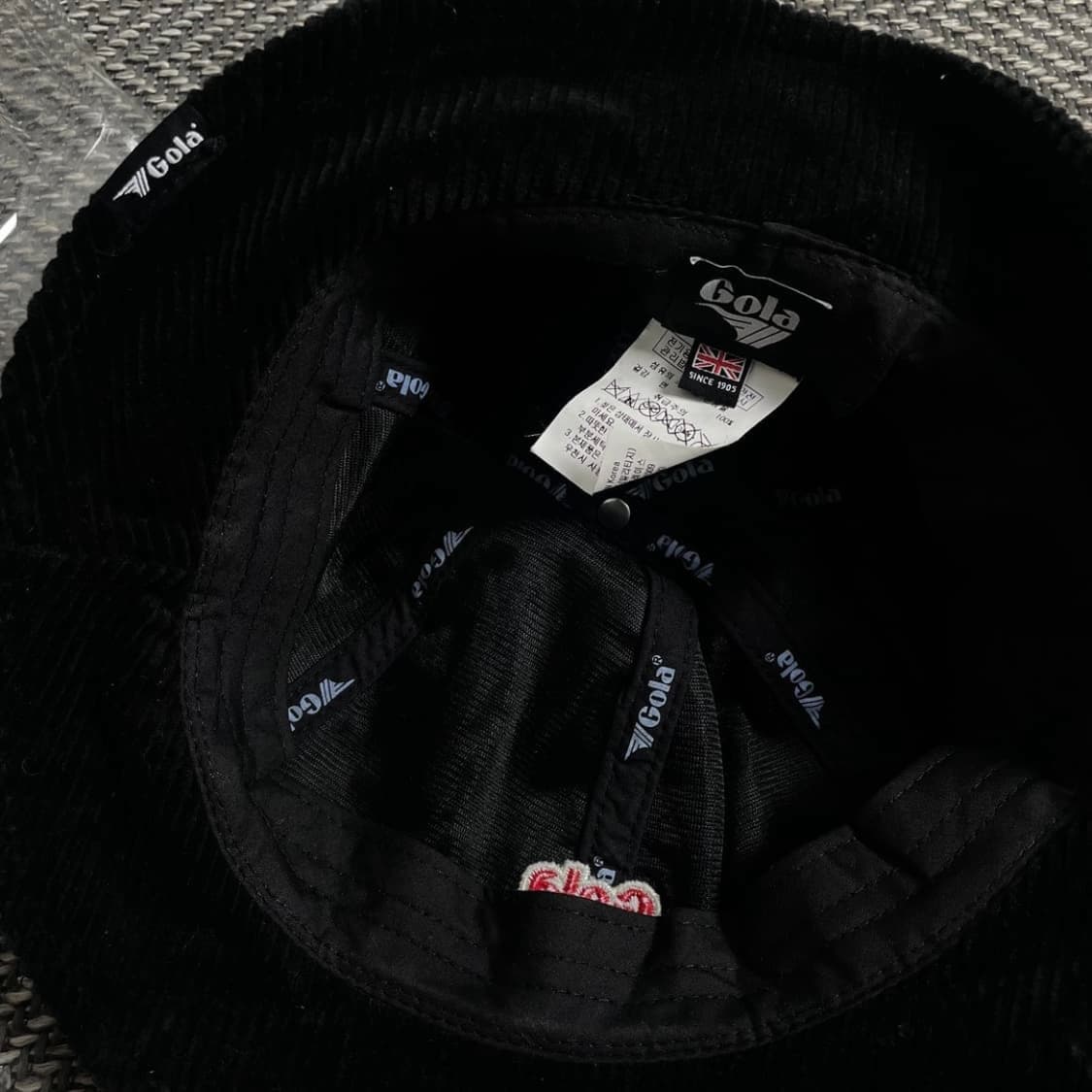 GOLA 코듀로이 버킷햇 블랙o 4238 상품이미지4