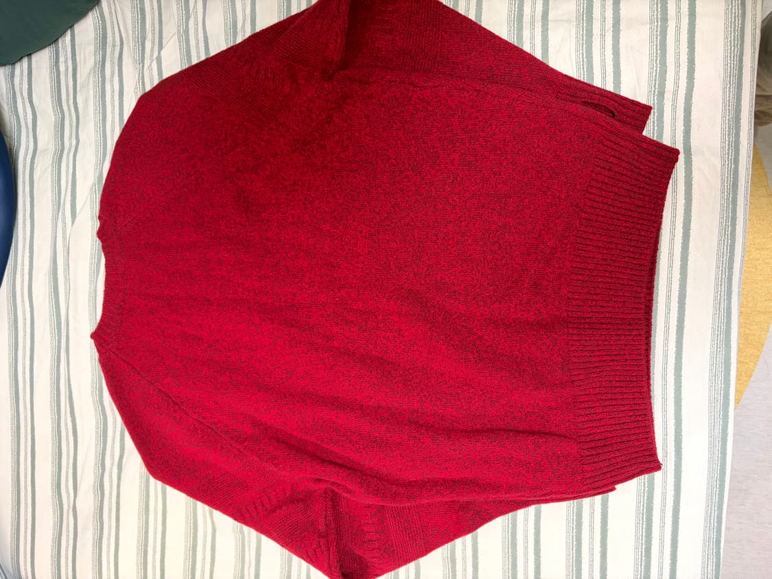 오가프 핑거홀 버건디 니트 상품이미지5