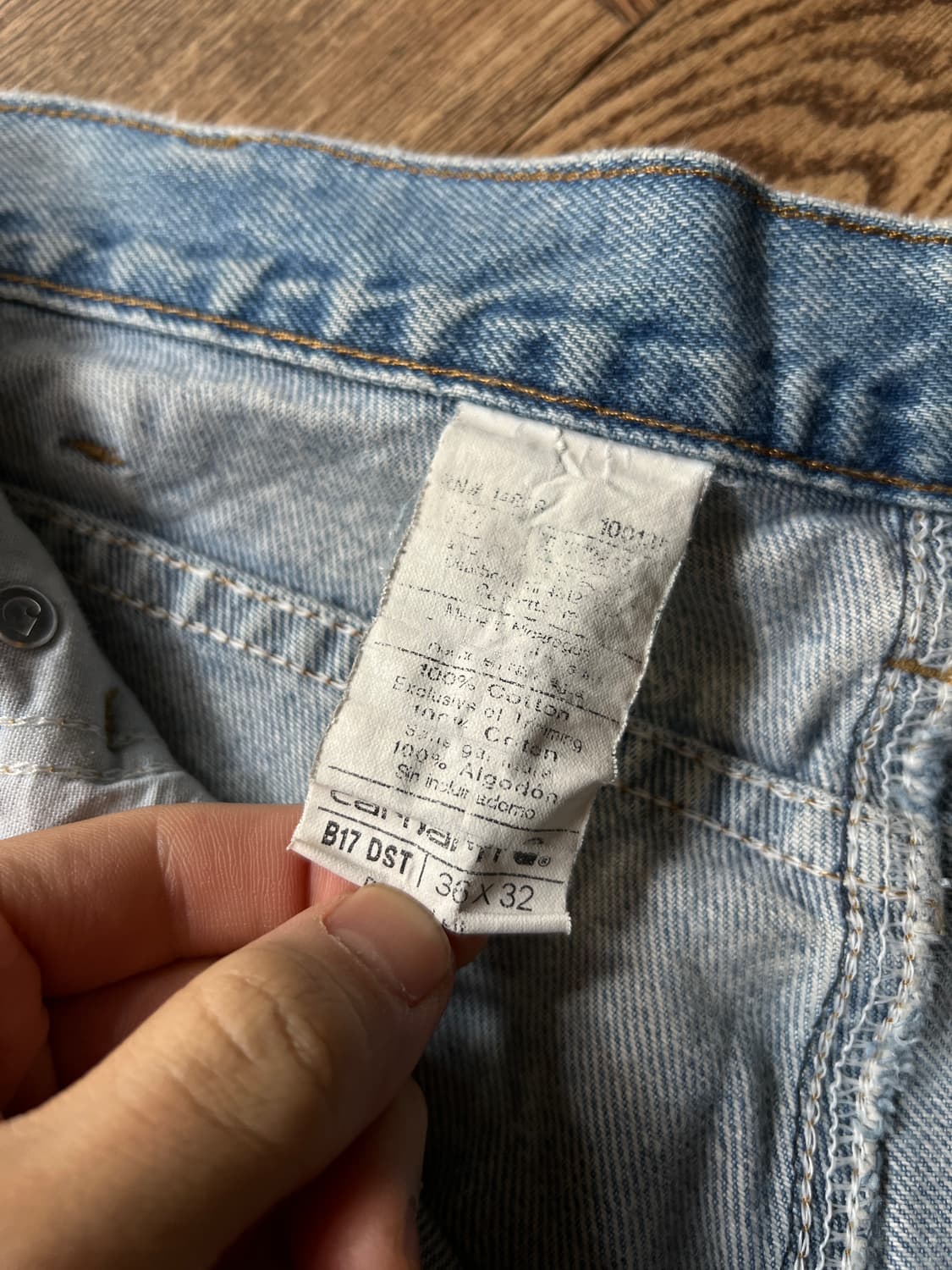 [36]칼하트 USA B17 워크 데님 팬츠 상품이미지6