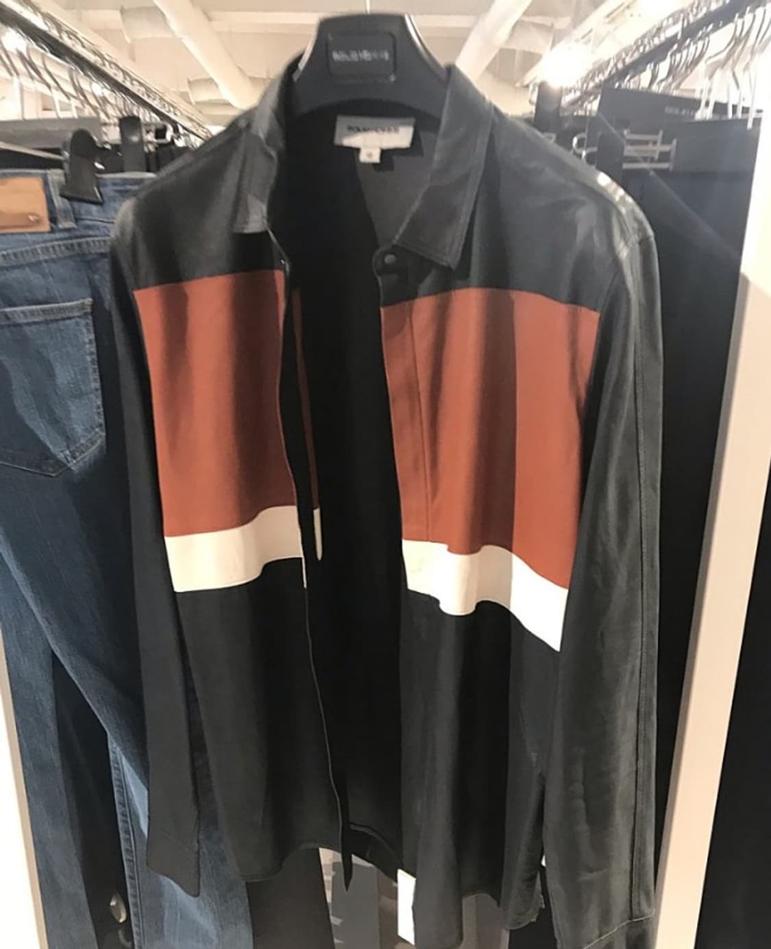 솔리드 옴므 고트 스킨 염소 가죽 셔츠 자켓 상품이미지1