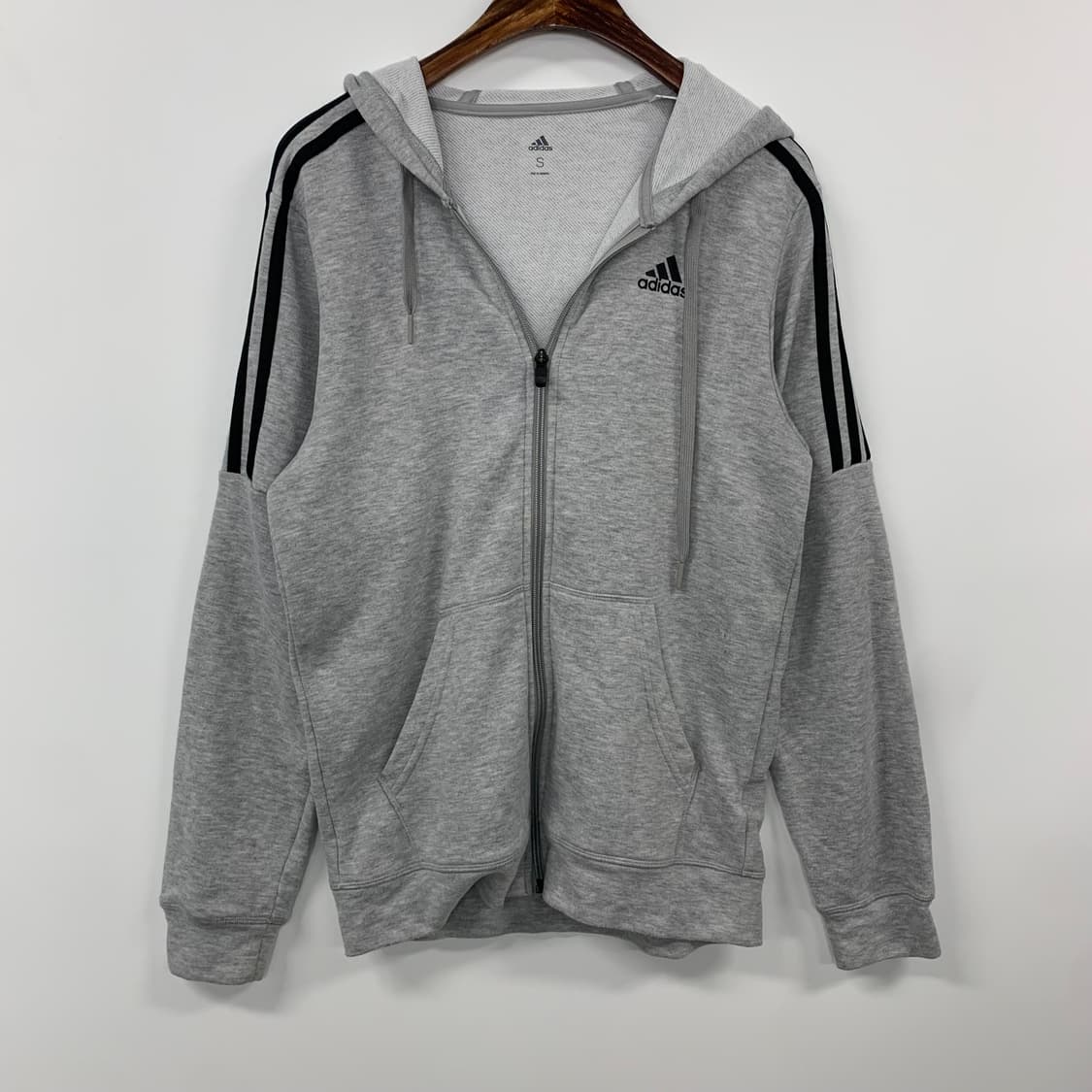 아디다스 그레이 사이드라인 후드집업 상품이미지2