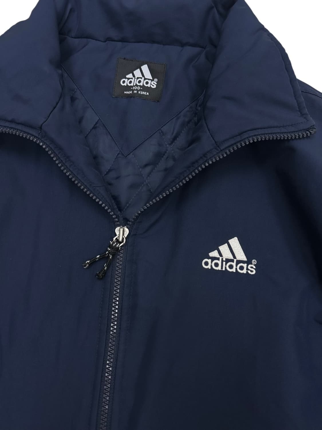 아디다스 올드스쿨 누빔점퍼 네이비 (XL)  상품이미지3