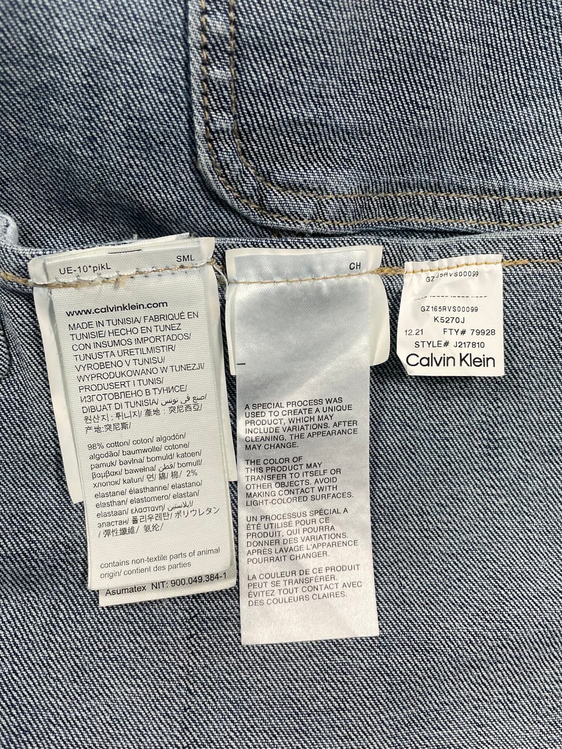 캘빈 클라인 데님 트러커 자켓 상품이미지8