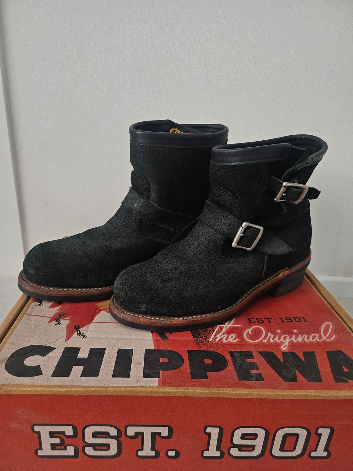 치페와 CHIPPEWA 스웨이드 엔지니어부츠 상품이미지2