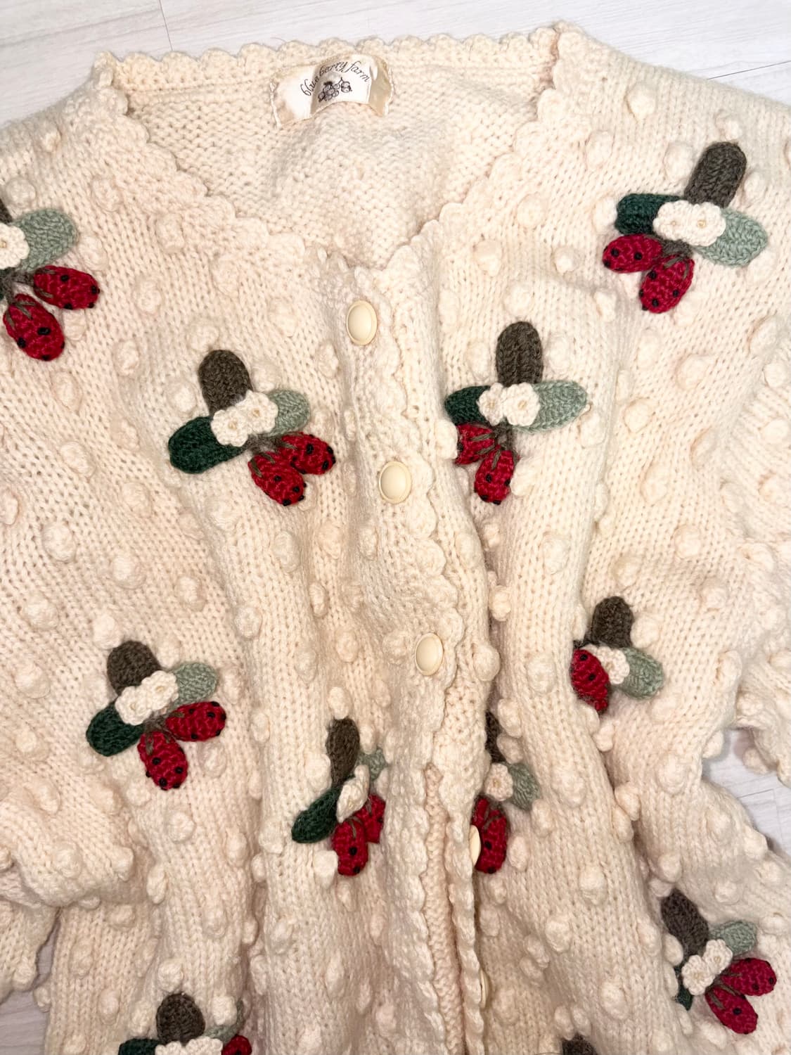 자수 니트 모리 페어리 가디건 라떼갸루 히메갸루 오네갸루 로걀 크루빈티지 상품이미지2