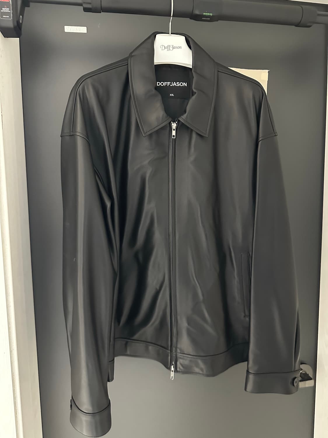 도프제이슨 오버핏 램스킨 싱글자켓 상품이미지5