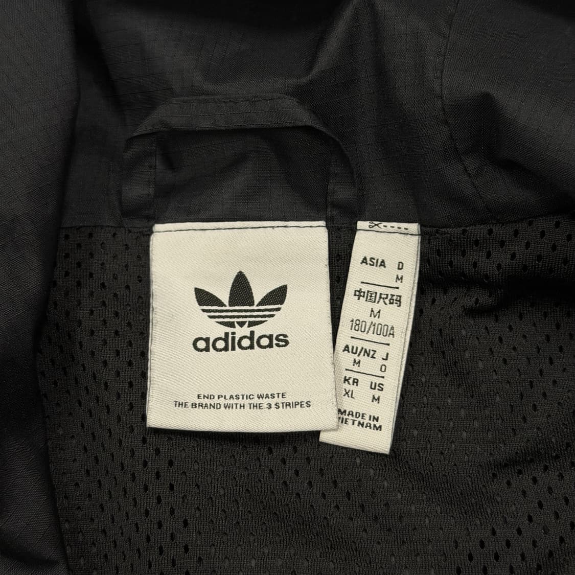 아디다스 아디컬러 클래식 락업 윈드브레이커 바람막이 자켓 블랙 XL 상품이미지4