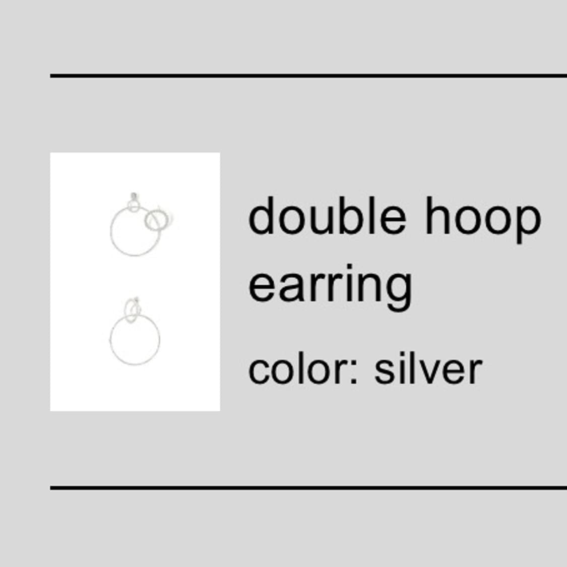 샵페어리 더블 후프 이어링 상품이미지2