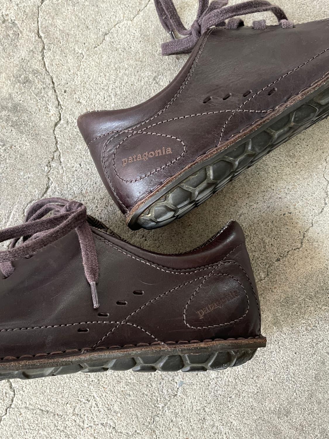 00s Patagonia Loulu Velvet Brown Leather 상품이미지5