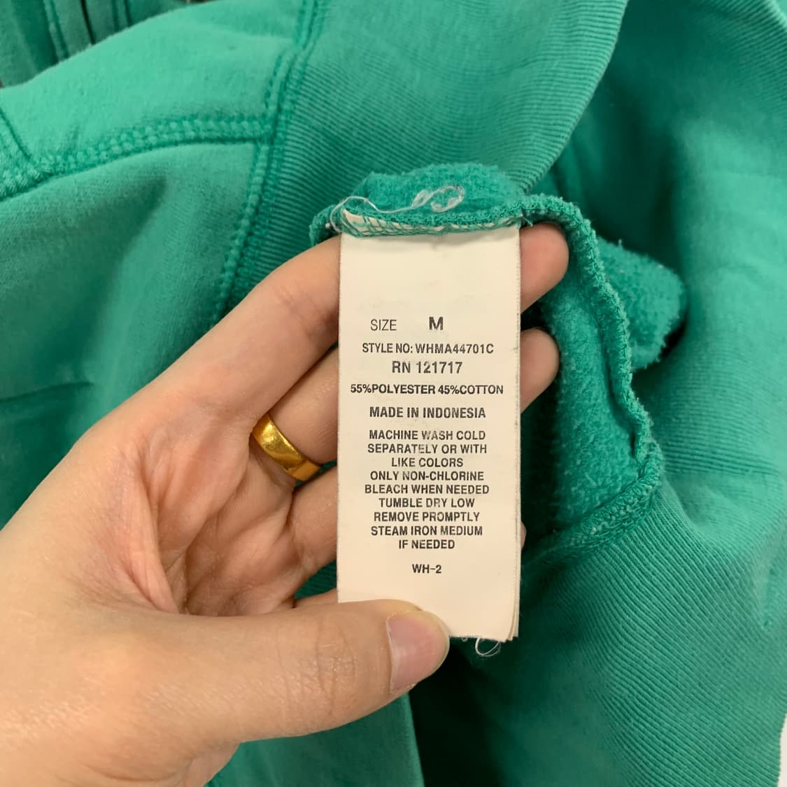 후아유 y2k 와투케 피스타치오 후드집업 상품이미지6