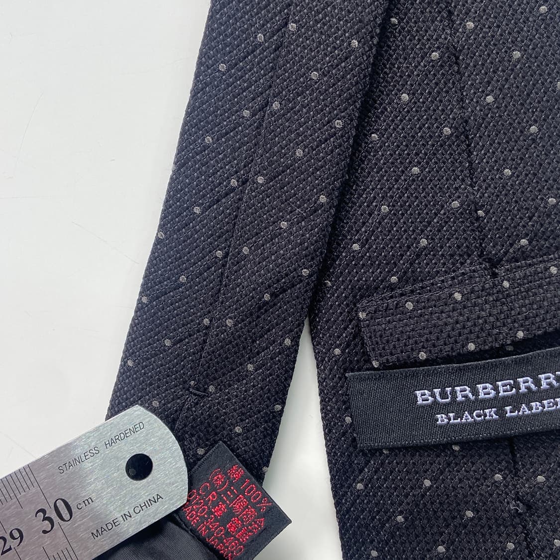 버버리 심플로고 명품 정품 블랙넥타이 (Burberrys)8.3cm 상품이미지5