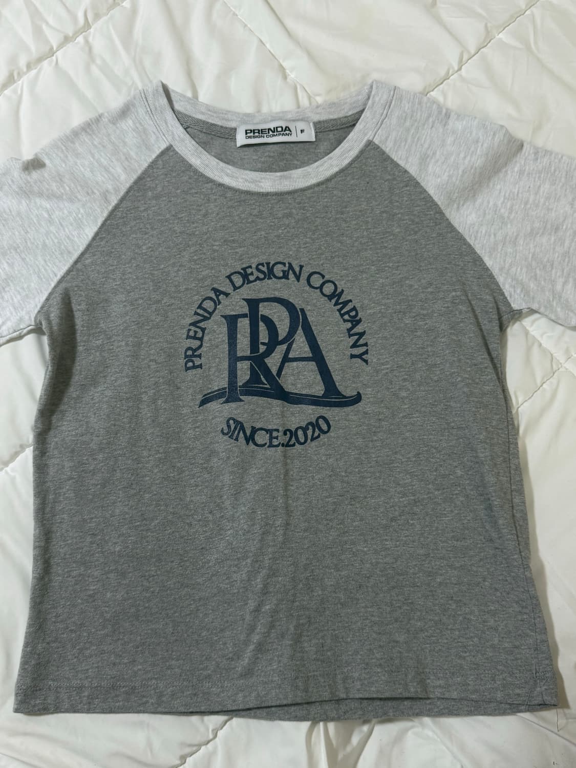 MAIN LOGO RAGLAN TEE GRAY 상품이미지5